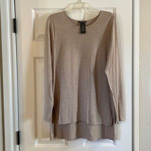 LS tunic crewneck sweater